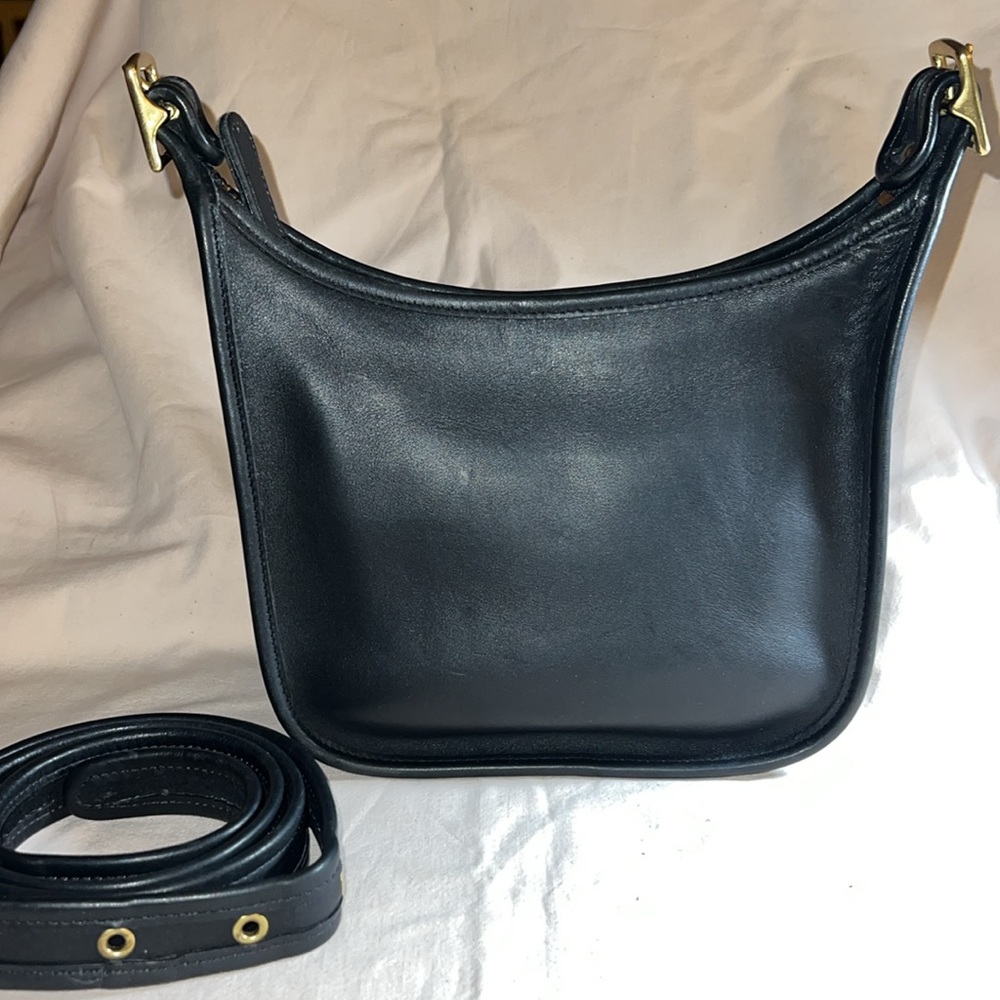 Coach Black Leather Crossbody Bag